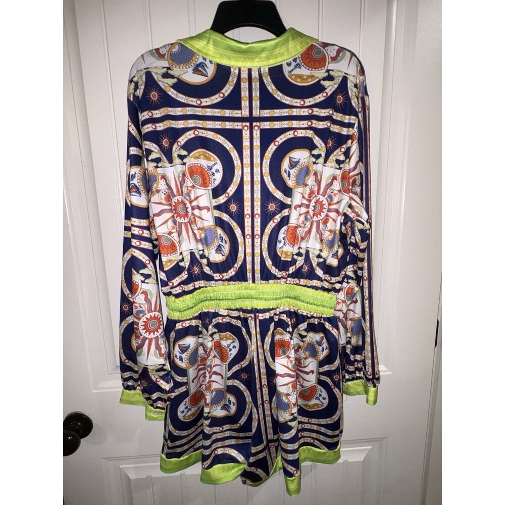 Fashion Nova Romper Long sleeves Nautical Sun Plus Sz 1x Cute!! - Picture 7 of 8